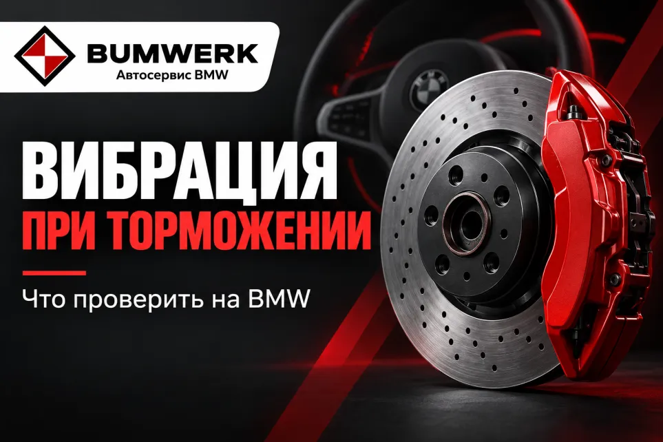 Вибрация при торможении BMW: тормозной диск и суппорт