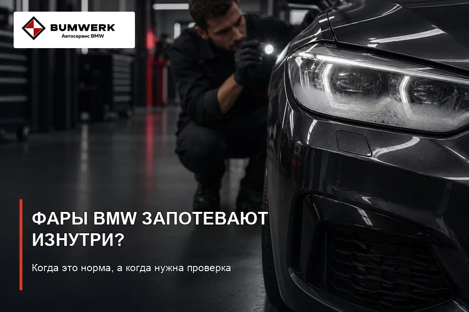 Фары BMW запотевают изнутри: когда это норма, а когда проверять