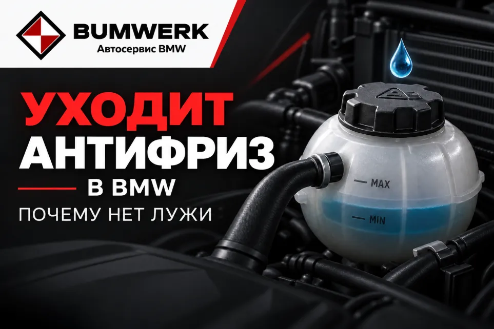 Уходит антифриз в BMW, а лужи нет: причины и порядок проверки