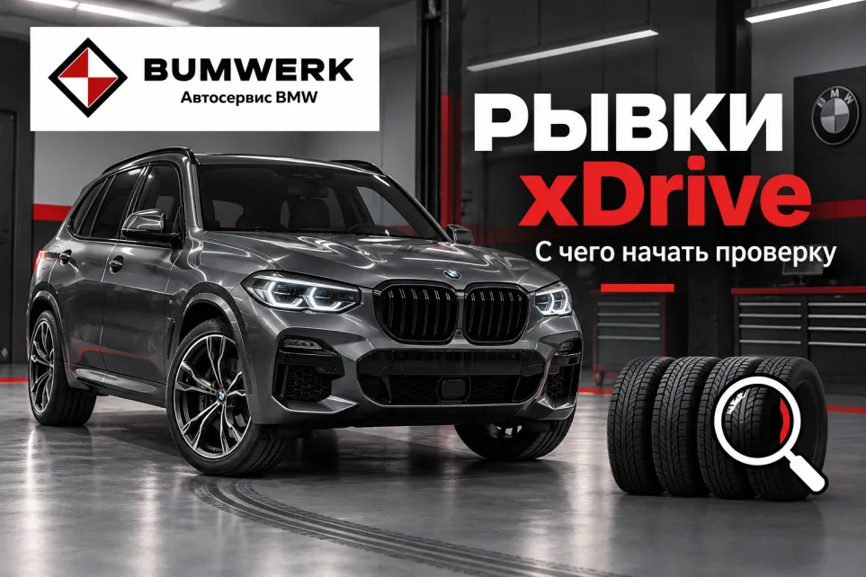 BMW xDrive дёргается в поворотах: что проверить до замены раздатки