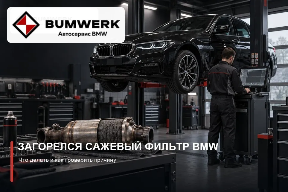 Загорелся сажевый фильтр BMW: проверка в автосервисе