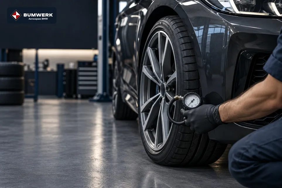 BMW медленно спускает колесо: причины и безопасная проверка