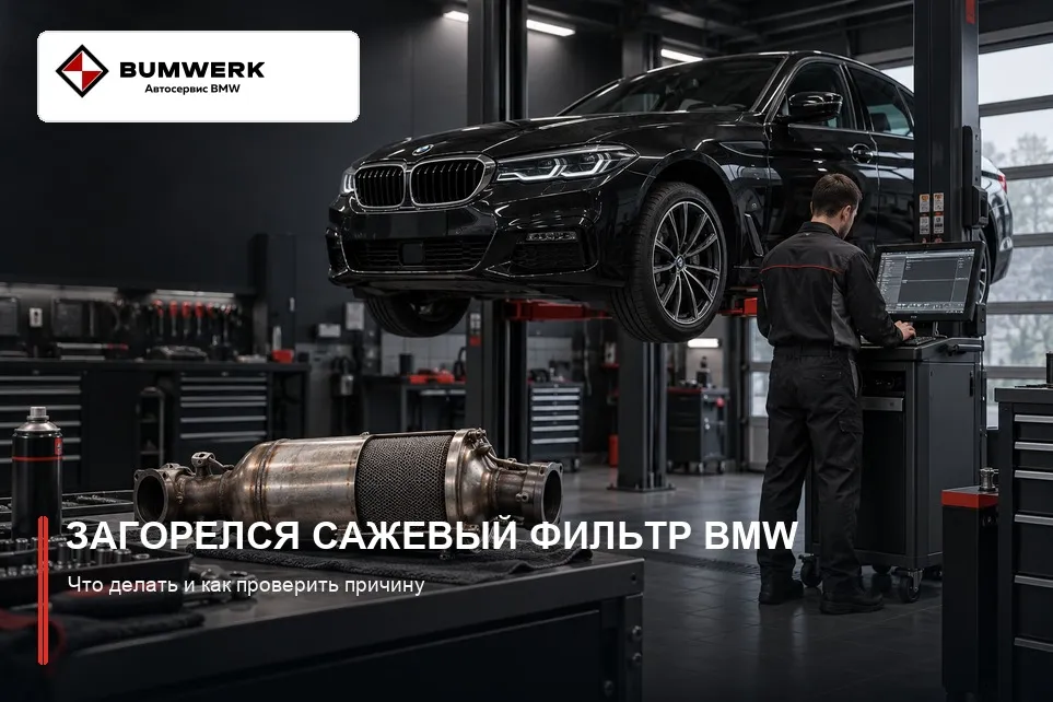 Загорелся сажевый фильтр BMW: проверка в автосервисе