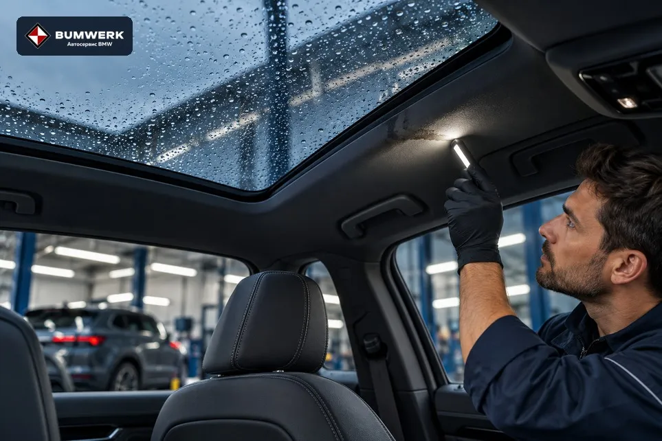 Вода в салоне BMW после дождя: как найти источник протечки