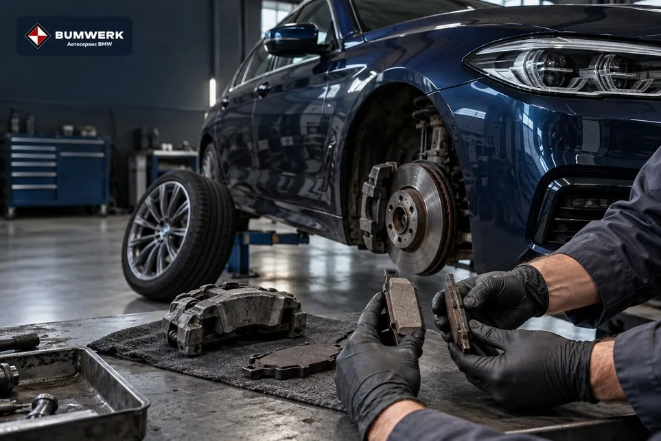 Неравномерно изнашиваются тормозные колодки BMW: что проверить