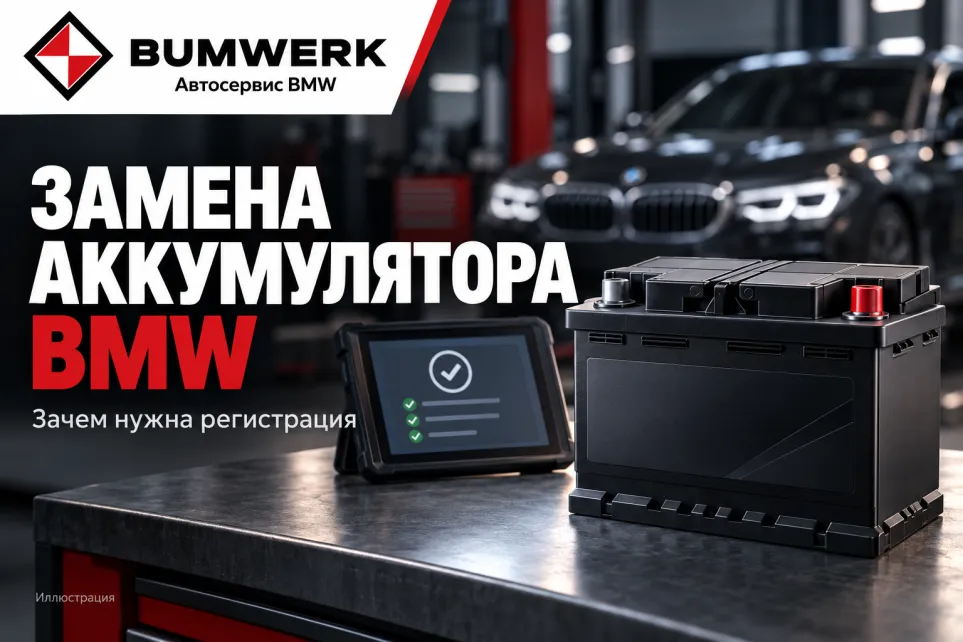 Замена аккумулятора BMW: зачем нужна регистрация новой батареи