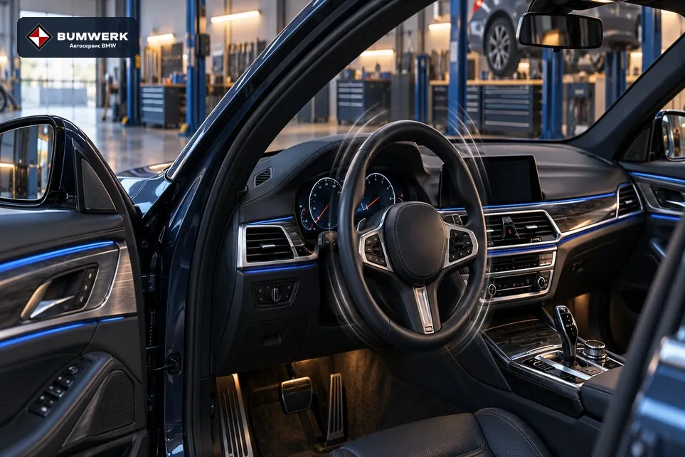 Вибрация руля BMW на холостом ходу: что проверить