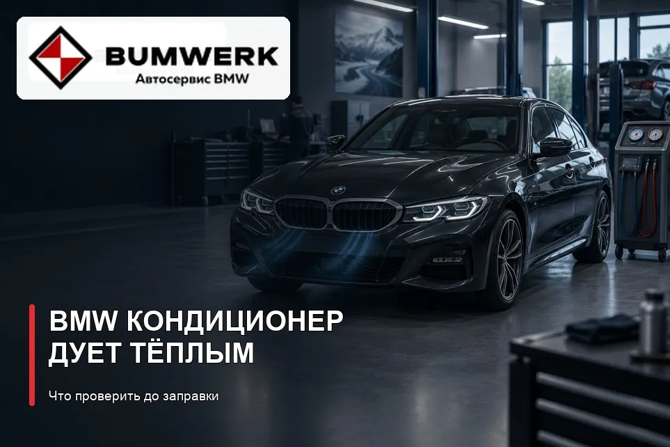 Кондиционер BMW дует тёплым воздухом: что проверить до заправки