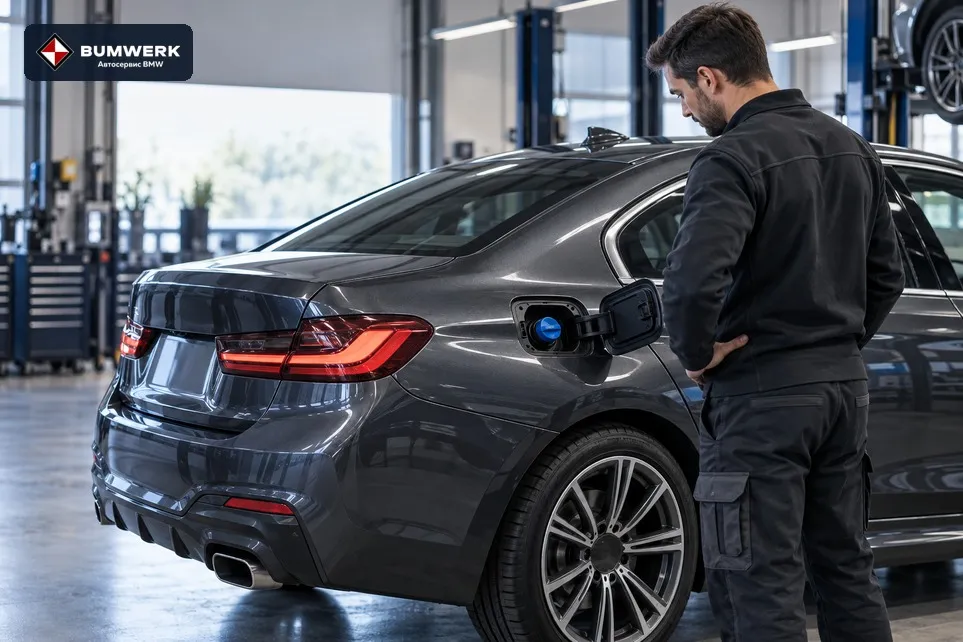 На BMW загорелось предупреждение AdBlue: что делать