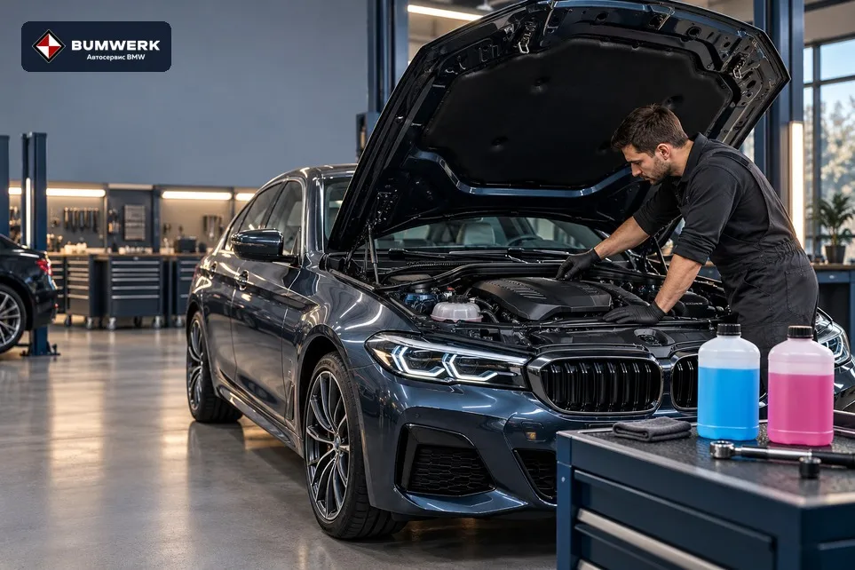 Какой антифриз заливать в BMW: выбираем по допуску, а не по цвету