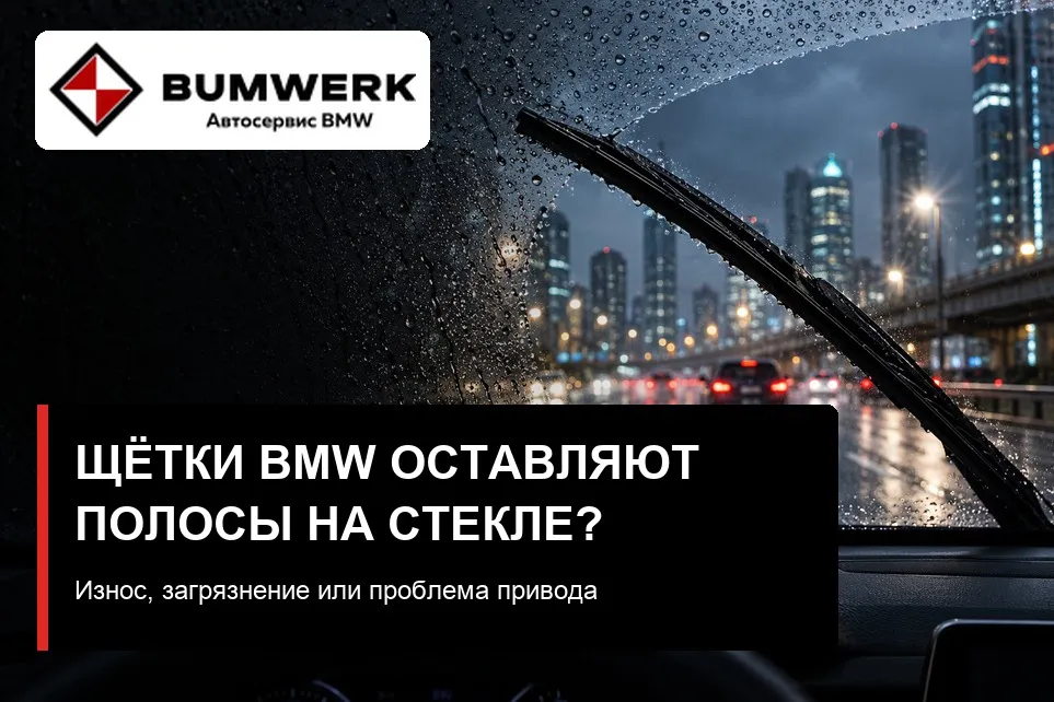 Щётки стеклоочистителя BMW оставляют полосы: что проверить