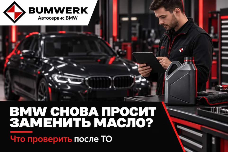 BMW продолжает показывать замену масла после ТО: что проверить
