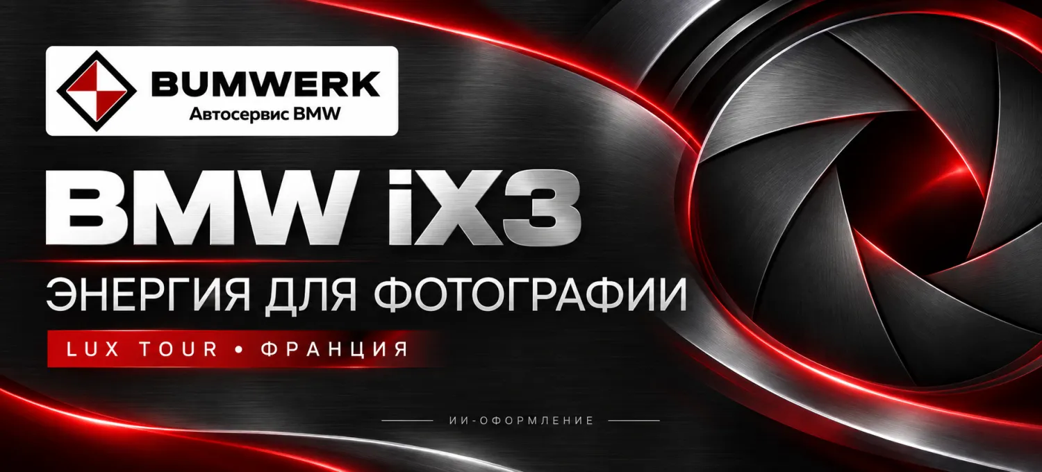 BMW iX3 перевозит и питает передвижную фотостудию во Франции