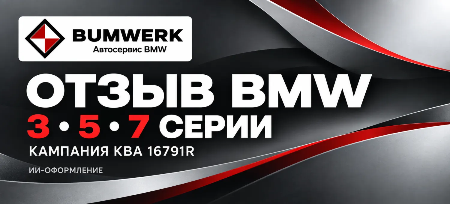 BMW отзывает 189 130 автомобилей из-за риска замыкания в реле стартера